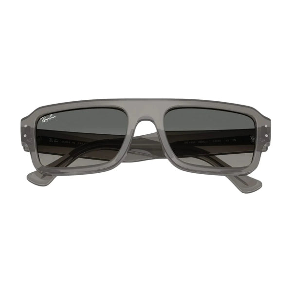 Ray-Ban Transparent Grey Dark Grey Rectangle Sunglasses - RB4454F 6805/71