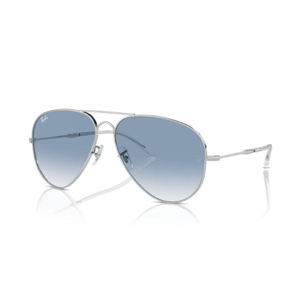 Ray-Ban Silver Blue Gradient Aviator Sunglasses - RB3825 003/3F