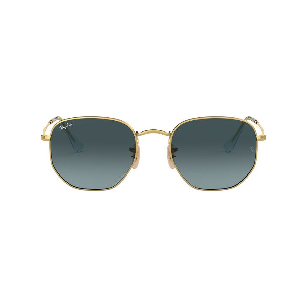 Ray-Ban Gold Blue Gradient Hexagonal Sunglasses - RB3548N 9123/3M