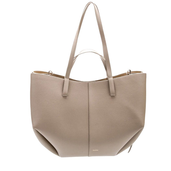 Polène Cyme Textured Tote Bag for Women - Taupe