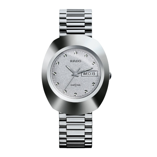 Rado Original Silver Stainless Steel Silver Dial Quartz Watch for Gents - R12391103