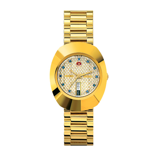 Rado Original Gold Stainless Steel Gold Dial AUtomatic Watch for Gents - R12413314