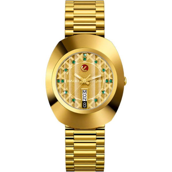 Rado Original Gold Stainless Steel Gold Dial Automatic Watch for Gents - R12413463
