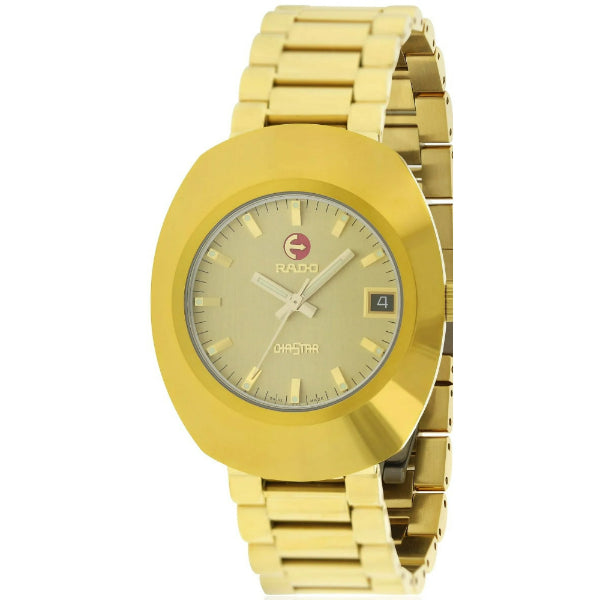 Rado Original Gold Stainless Steel Gold Dial Automatic Watch for Gents - R12431264