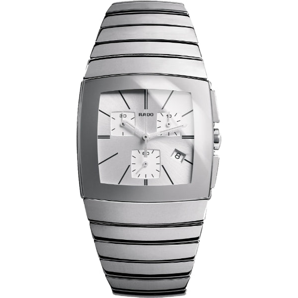 Rado Sintra Silver Ceramic Strap Silver Dial Quartz Watch for Gents - R13434122