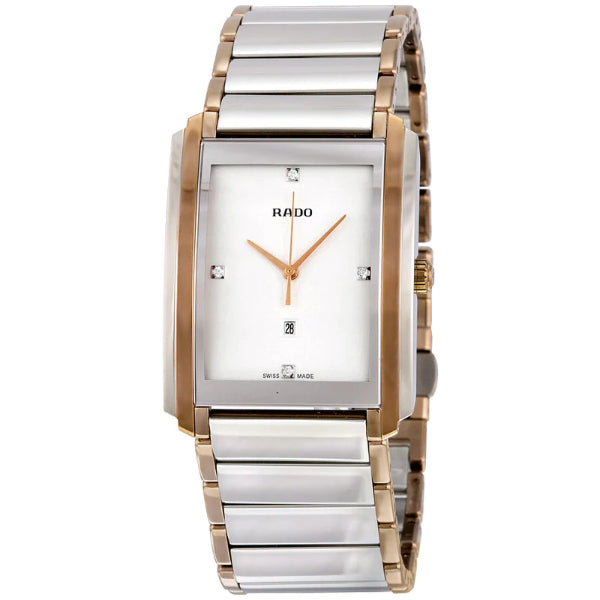 Rado Integral Two-tone Stainless Steel Mother Of Pearl Dial Quartz Watch for Ladies - R20952713