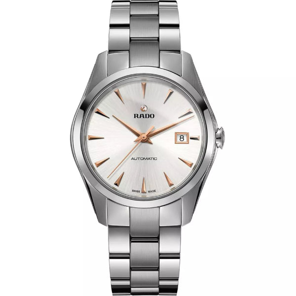 Rado Hyperchrome Silver Stainless Steel White Dial Automatic Watch for Gents - R32115113