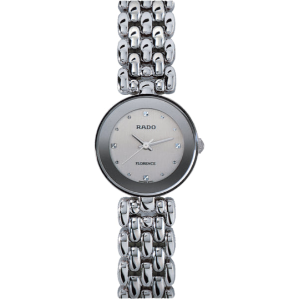Rado Florence Silver Stainless Steel Silver Dial Quartz Watch for Ladies - R48744103