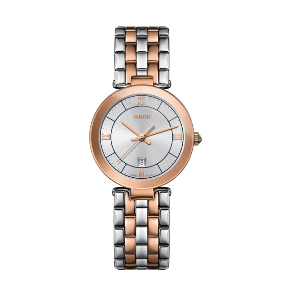 Rado Florence Two-tone Stainless Steel Silver Dial Quartz Watch for Ladies - R48873103