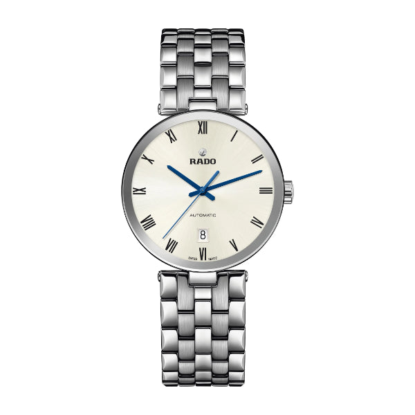 Rado Florence Silver Stainless Steel White Dial Quartz Watch for Gents - R48901123
