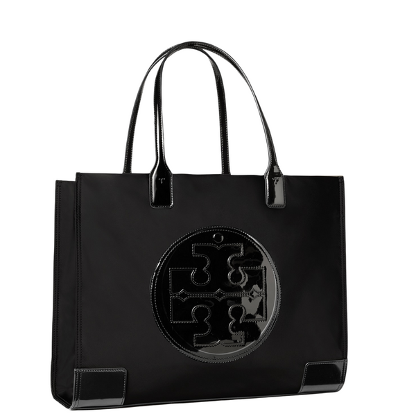 Tory Burch Small Ella Patent Tote Bag Black - TB88578