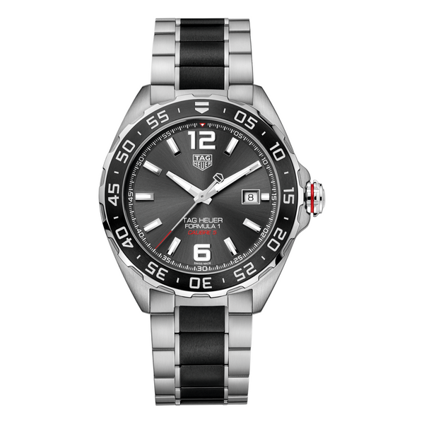 Tag Heuer Calibre 5 Two-Tone Stainless Steel Black Dial Automatic Watch for Gents - WAZ2011.BA0843