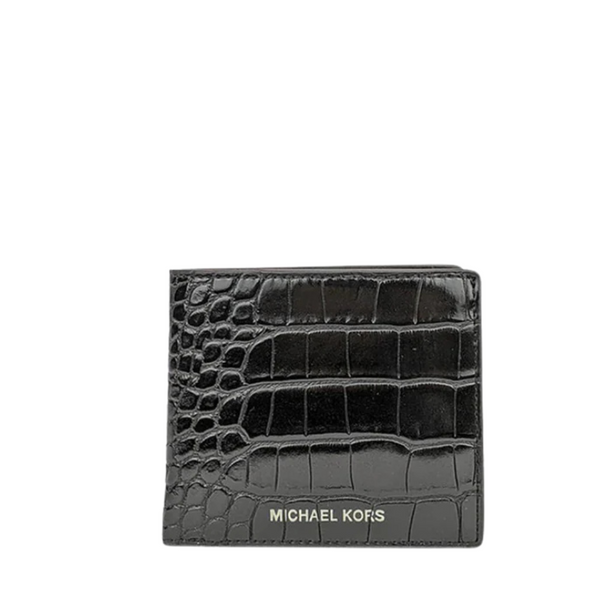 Michael Kors Cooper Embossed Billfold Wallet In Black - 36F1LCOF1E