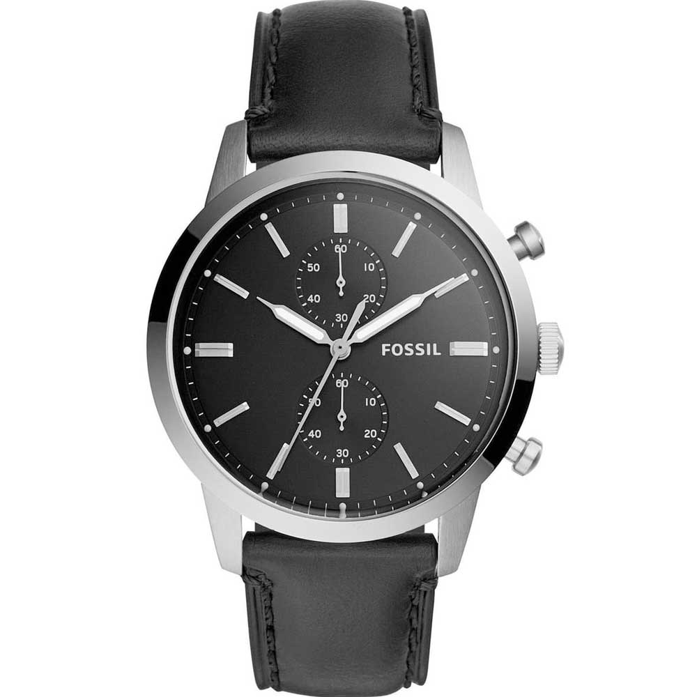 Fossil minimalist watch black leather hotsell