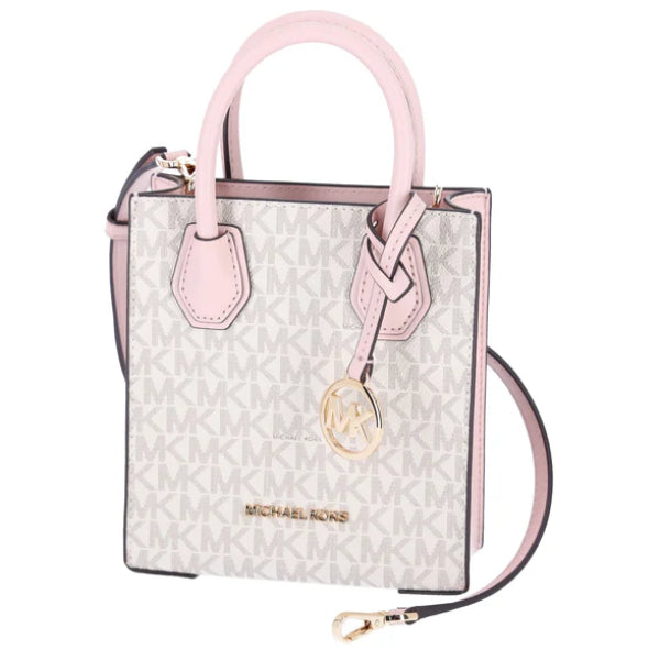 Michael Kors Mercer XS NS Shopper Crossbody Vanilla/SOFTpink - 35T1GM9C01