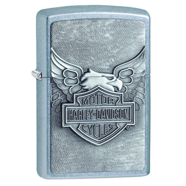 Zippo Harley Davidson Eagle Emblem Chrome Lighter