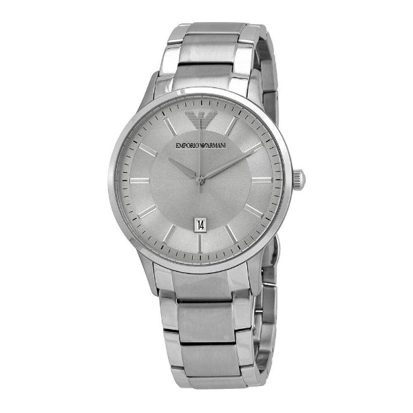 EMPORIO ARMANI Renato Silver Stainless Steel Silver Dial Quartz Watch for Gents - AR11189