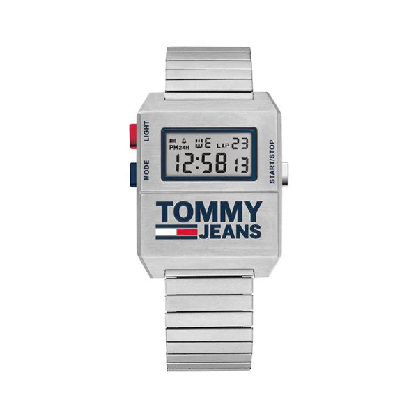 Tommy Hilfiger Tommy Jeans Expedition Silver Stainless Steel Digital Dial Quartz Unisex Watch - 1791669