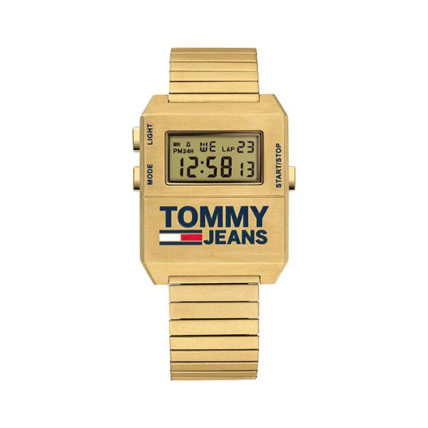 Tommy Hilfiger Tommy Jeans Expedition Gold Stainless Steel Digital Dial Quartz Unisex Watch - 1791670