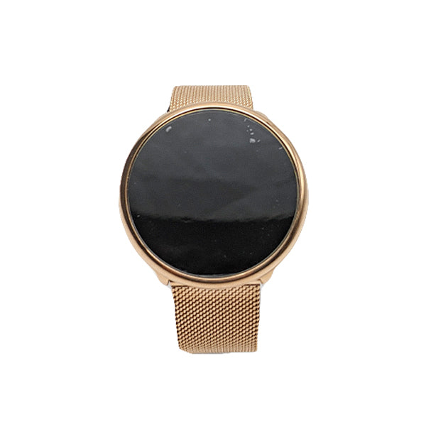 Michael Fellini Rose Gold Mesh Bracelet Black Dial Quartz Unisex Watch- MF2239-3