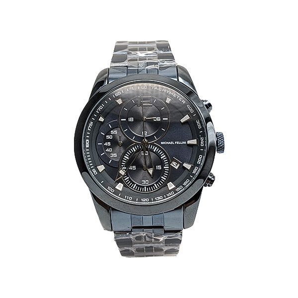 Michael Fellini Navy blue Stainless Steel Navy Blue Dial Quartz Watch for Gents - MF2248-5