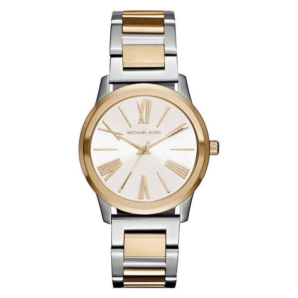Michael Kors Hartman Two-tone Stainless Steel Silver Dial Quartz Watch for Ladies - MK-3521