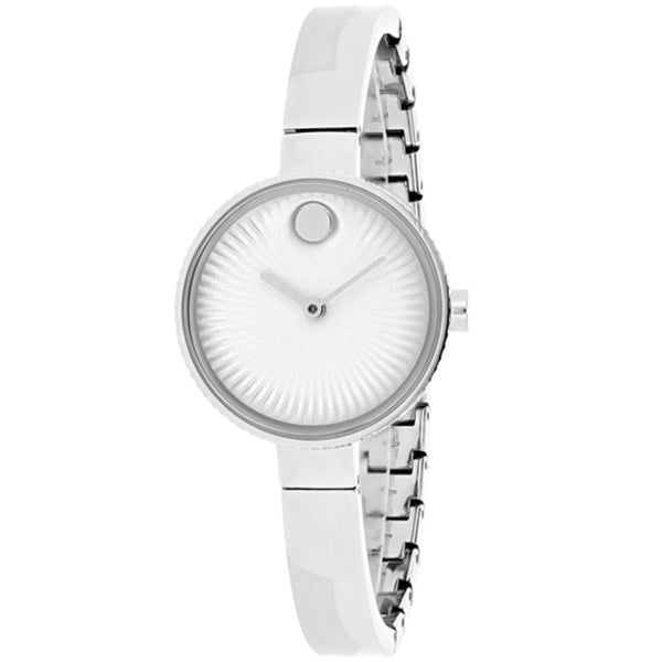 Movado Edge Series Silver Stainless Steel Silver Dial Quartz Watch for Ladies- 3680020