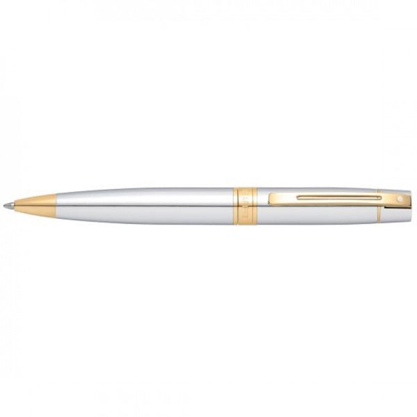 Sheaffer 9342 Chrome/ Gold Trim Ballpoint Pen