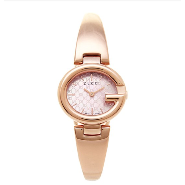 Gucci G-Timeless Rose Gold Stainless Steel Mother of Pearl Dial Quartz Watch for Ladies - YA134512
