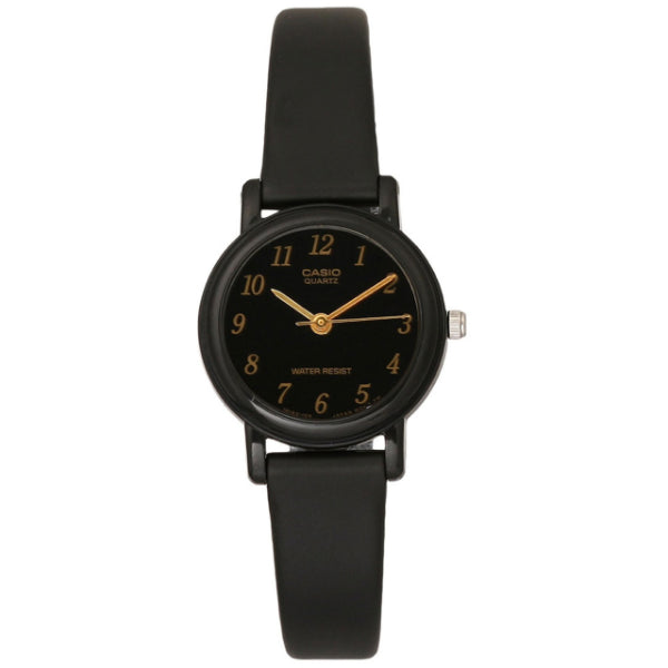 Casio Black Leather Strap Black Dial Quartz Watch for Ladies - LQ-139AMV-1LDF AG