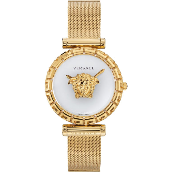 Versace Palazzo Gold Mesh Bracelet White Dial Quartz Watch for Ladies - VEDV00619