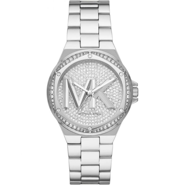 Michael Kors Lennox Silver Stainless Steel Silver Dial Quartz Watch for Ladies - MK7234