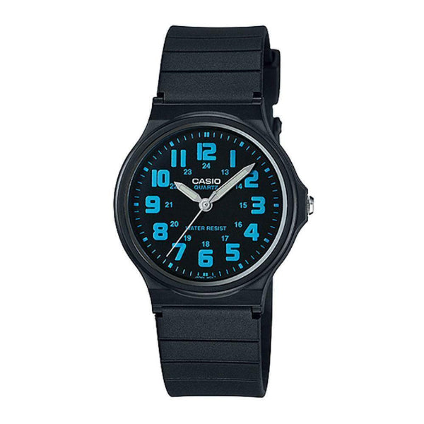 Casio Analog Black Silicone Strap Strap Black Dial Quartz Unisex Watch - MQ-71-2BDF