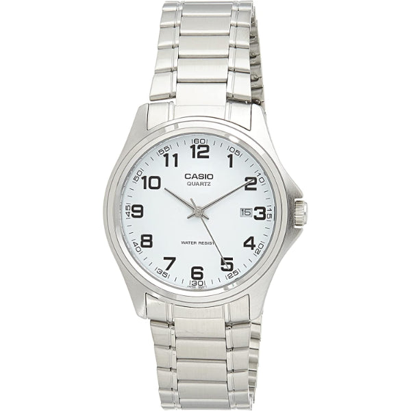 Casio General Silver Stainless Steel Silver Dial Quartz Watch for Gents - MTP-1183A-7BDF
