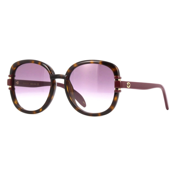 Gucci Grey Gradient Square Ladies Sunglasses Gg 1068 Sa 004 57