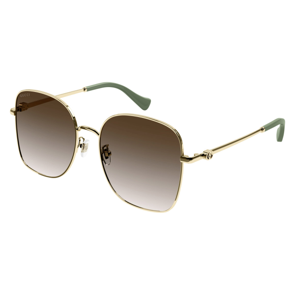 Sunglasses Gucci Gg1143S 002 59-19 Gold Large Gradient