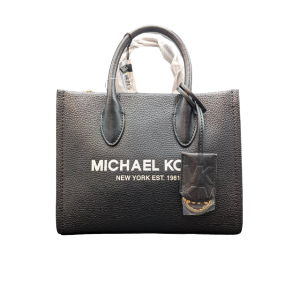 Michael Kors Mirella Shopper Crossbody Leather Bag In Black - 35S2G7ZC5L