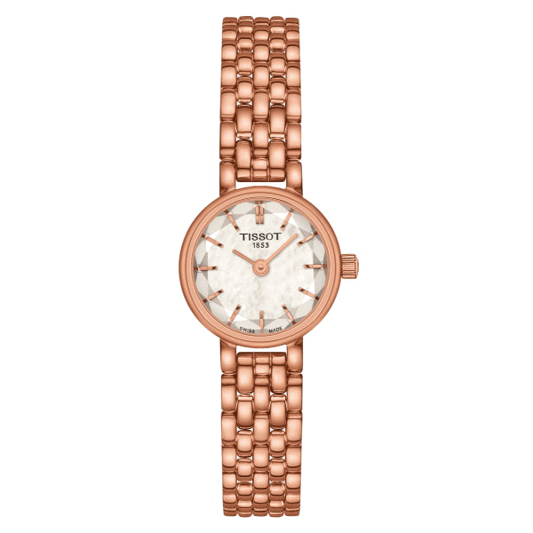 Tissot Lovely Rose Gold Stainless Steel Mother Of Pearl Dial Quartz Watch for Ladies - T140.009.33.111.00