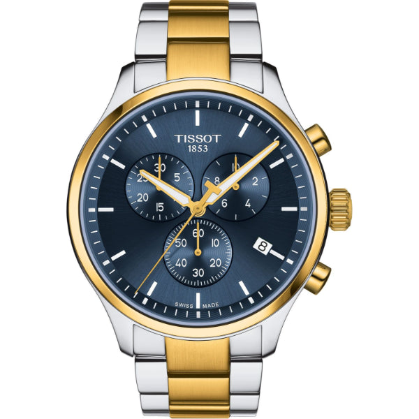 Tissot XL Classic Two-tone Stainless Steel Blue Dial Chronograph Quartz Watch for Men's - T116.617.22.041.00