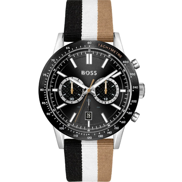 Gold and black hugo boss watch hot sale