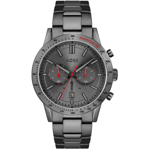 HUGO BOSS Allure Grey Stainless Steel Grey Dial Chronograph Quartz Watch for Gents - 1513924