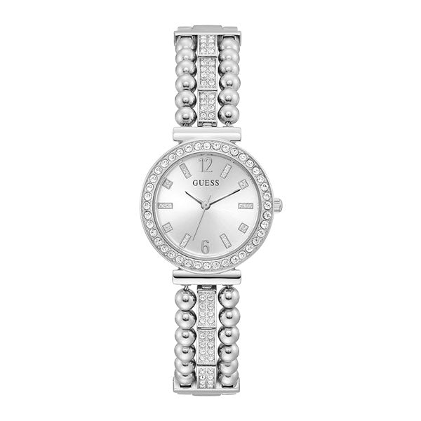 Guess Gala Silver Stainless Steel Silver Dial Quartz Watch for Ladies - GW0401L1