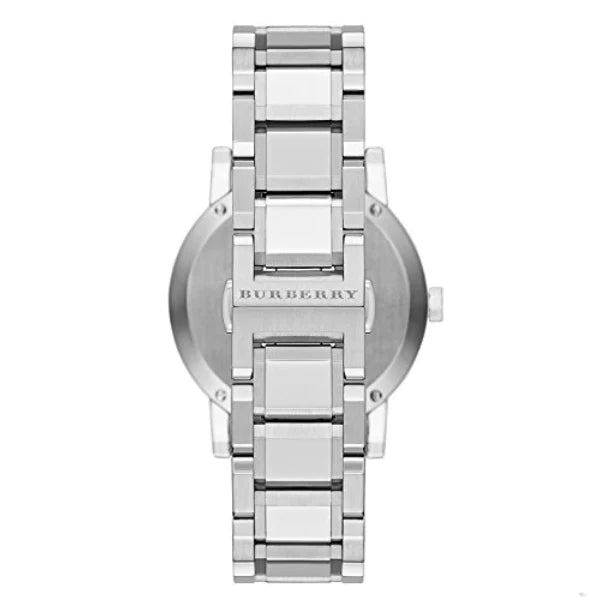 A Burberry City Grey Stainless Steel Grey Dial Quartz Watch for Ladies