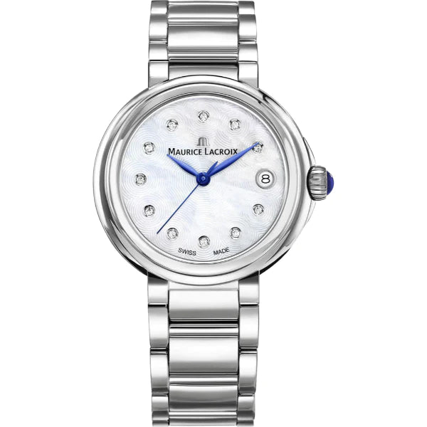 Maurice Lacroix Fiaba Silver Stainless Steel Silver Dial Quartz Watch for Ladies - FA1004-SS002-170-1
