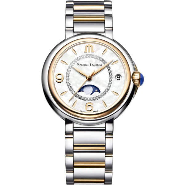 Maurice Lacroix Fiaba Two-tone Stainless Steel Mother Of Peral Dial Quartz Watch for Ladies - FA1084-PVP13-150-1