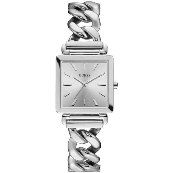 Guess Silver Stainless Steel Silver Dial Quartz Watch for Ladies - W1029L1