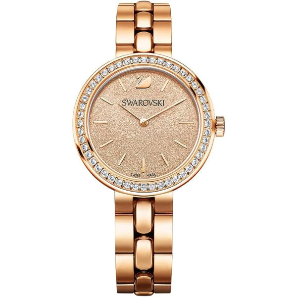 Swarovski Daytime Rose Gold Stainless Steel Rose Gold Dial  Quartz Watch for Ladies - 5182231