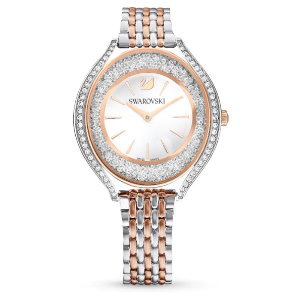 Swarovski Crystalline Aura Two-tone Stainless Steel Silver Dial  Quartz Watch for Ladies - 5644075