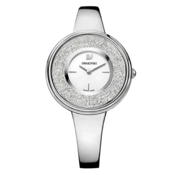 Swarovski Crystalline Silver Stainless Steel White Dial  Quartz Watch for Ladies - 5269256