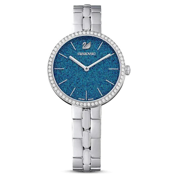 Swarovski Cosmopolitan Silver Stainless Steel Blue Dial  Quartz Watch for Ladies - 5517790